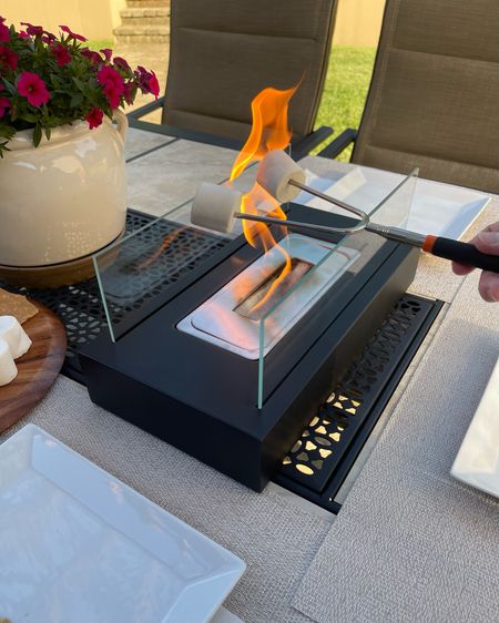 If you’re looking for a simple and fast way to roast marshmallows for your s’mores, then this mini tabletop fireplace from Temu is the answer! 🔥 It’s such a fun idea for entertaining, and is so easy to use. Plus, cleanup is a breeze! 🙌🏻🙌🏻

#LTKFindsUnder50 #LTKHome #LTKFamily
