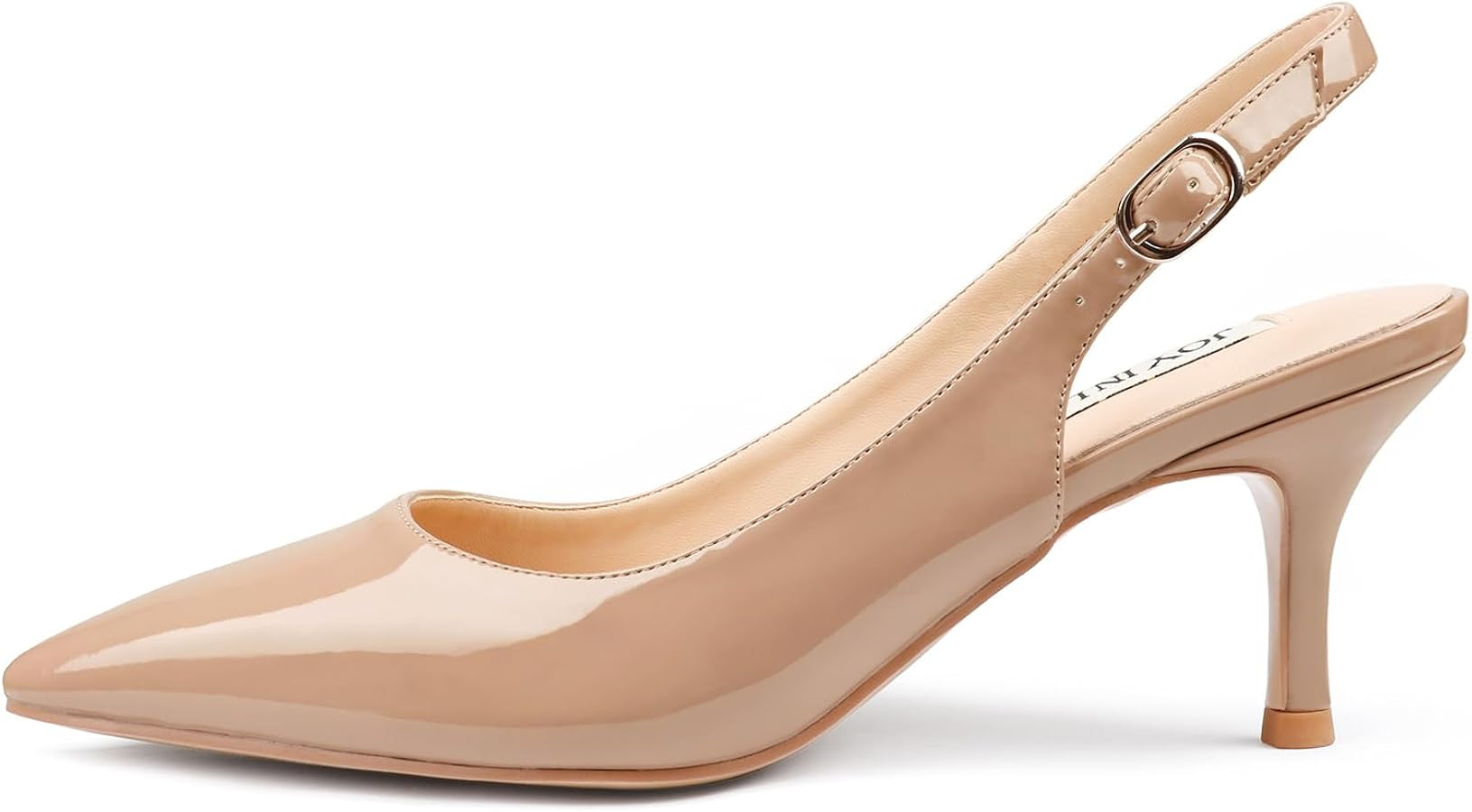 JOY IN LOVE Slingback Kitten Heels for Women Closed Pointed Toe Pumps Dress Shoes | Amazon (US)