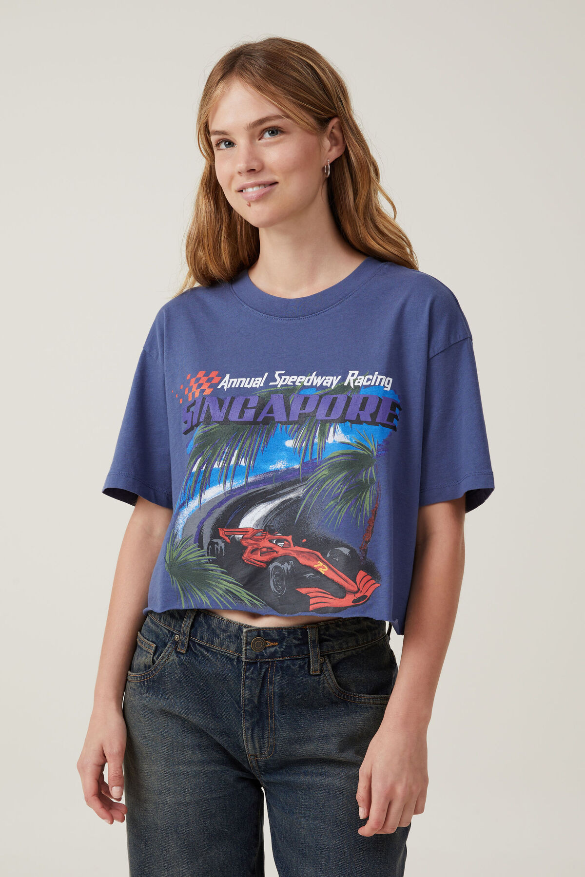 Oversized Chopped Graphic Tee | Cotton On (US)