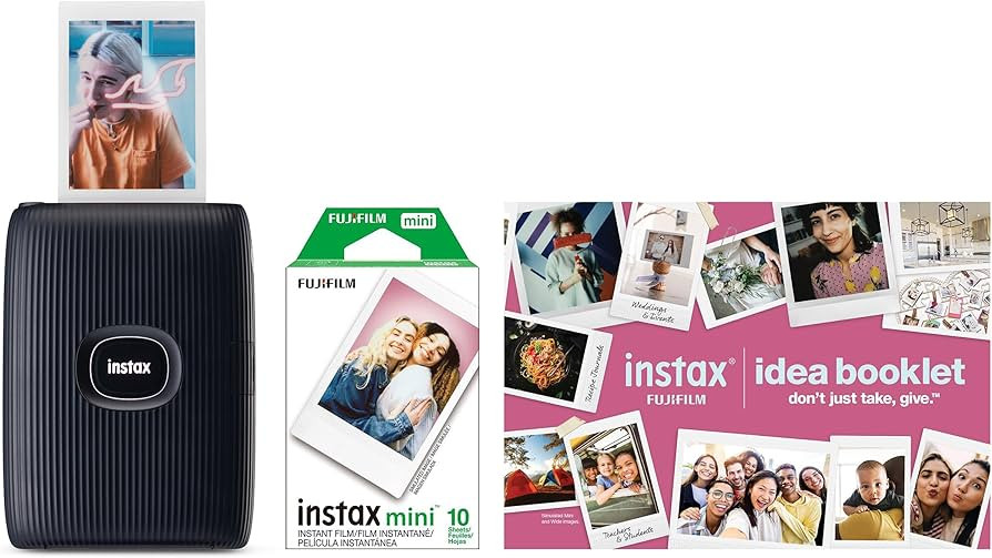FUJIFILM Instax Mini Link 2 Smartphone Printer Bundle 2025 - Space Blue | Amazon (US)