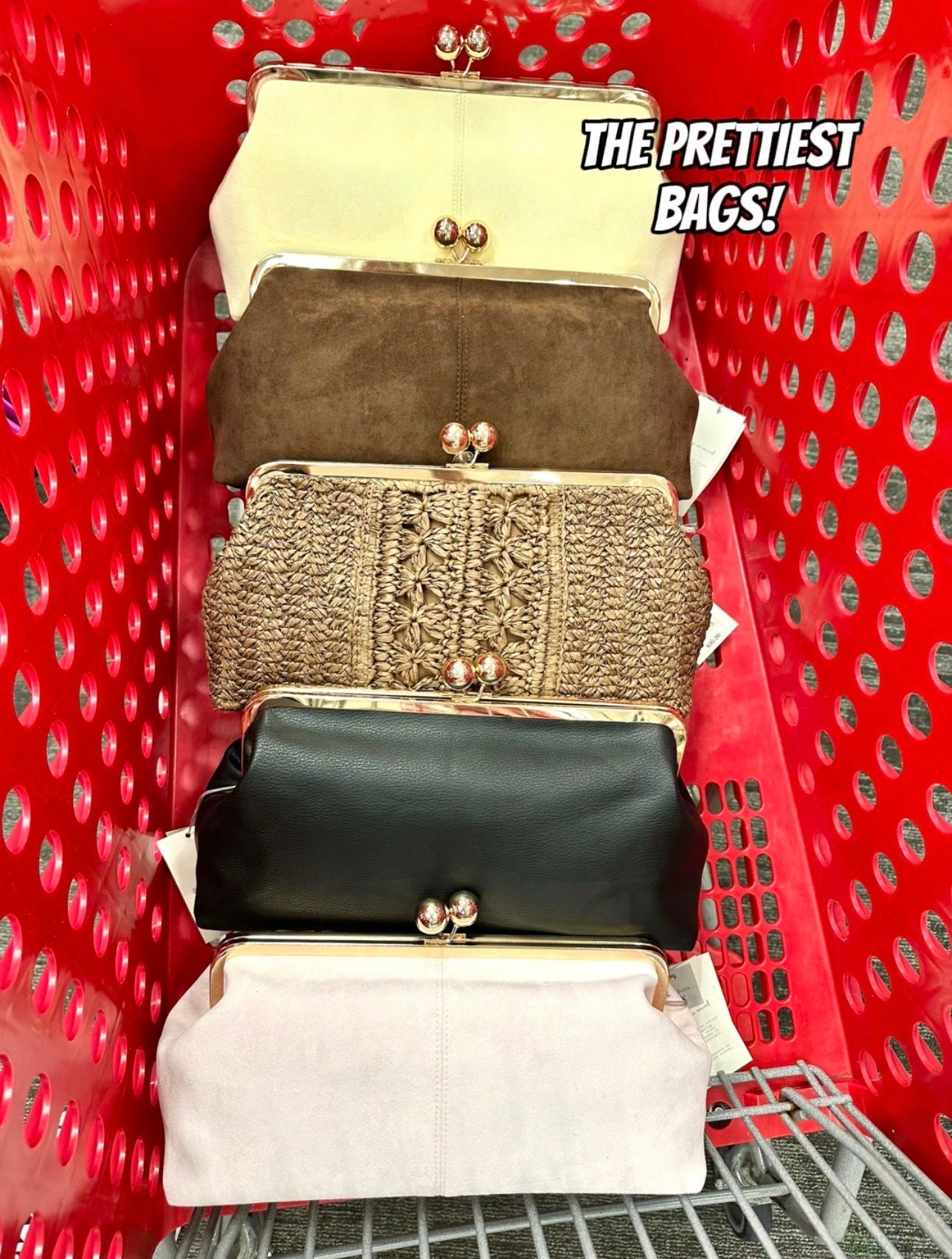 Large clutch bags at Target