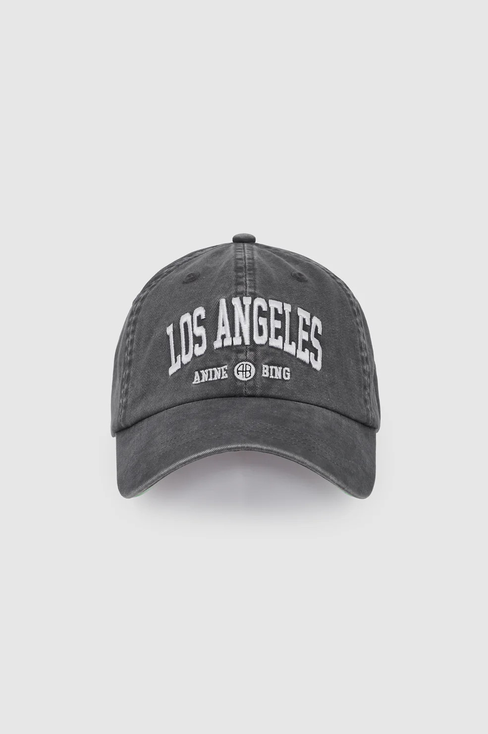 Jeremy Baseball Cap Los Angeles University - Washed Grey | Anine Bing