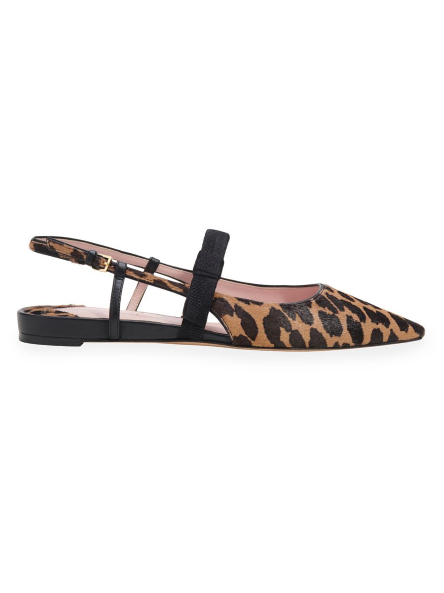 Maritza Leopard-Print Slingback Mules | Saks Fifth Avenue
