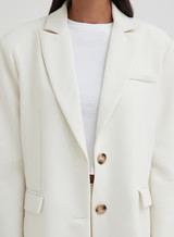 Cream Oversized Single Breasted Blazer – Georgina | 4th & Reckless