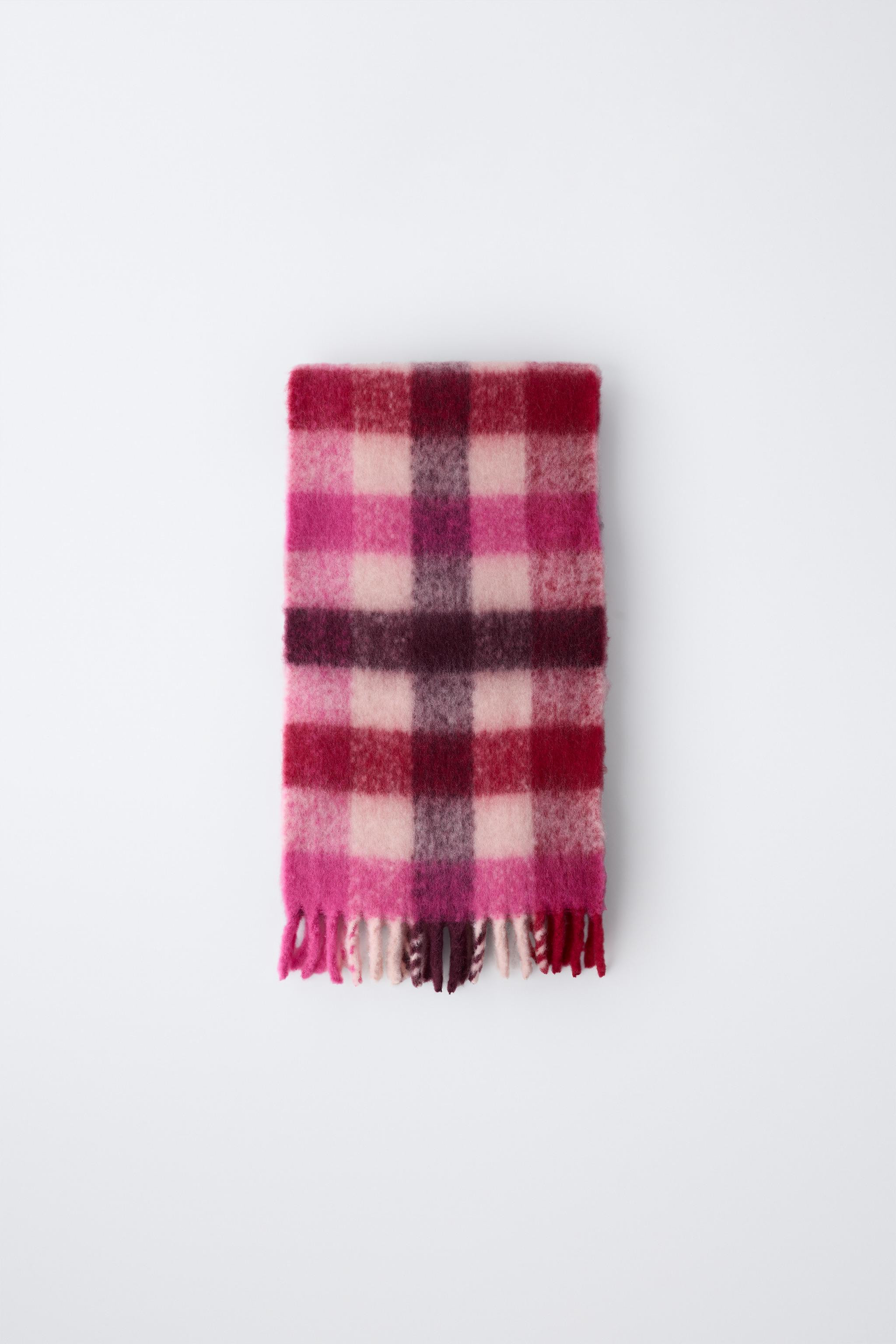 PLAID KNIT SCARF | Zara US