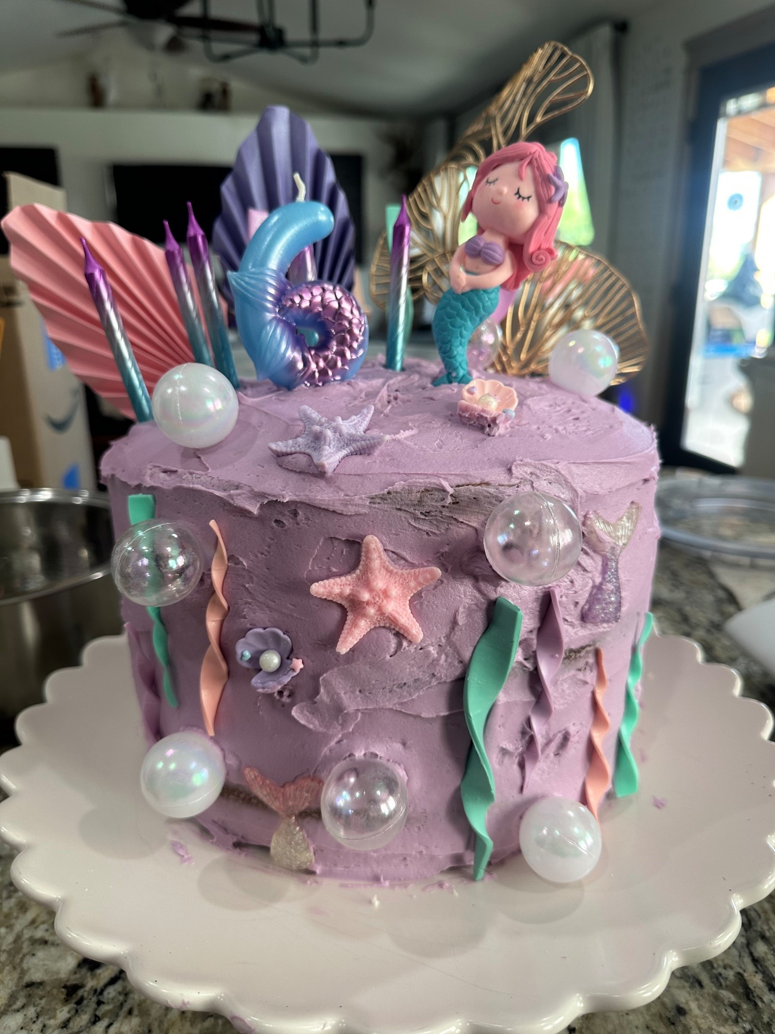 A mermaid cake fit for my sweet 6 year old! She loves baking with me so we always bake her cake and then we found these cute accessories to put on top! It made it so easy and turned out adorable!

#LTKFamily #LTKKids #LTKGiftGuide
