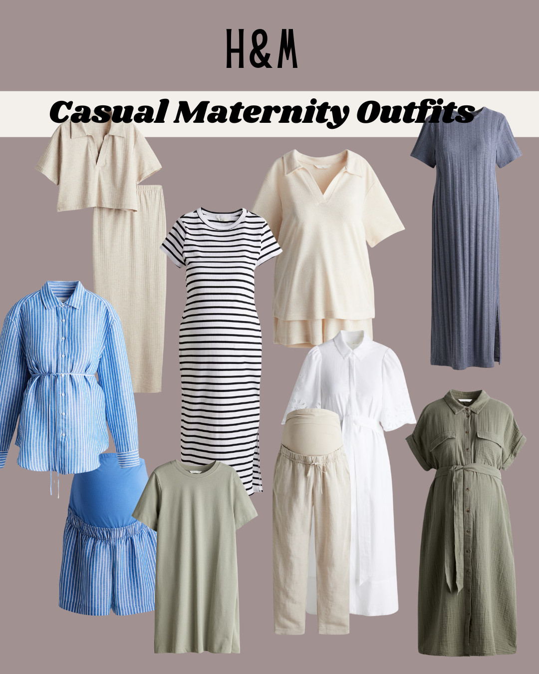 Casual maternity outfits for Spring and Summer, H&M! 

 #LTKSeasonal #LTKStyleTip #LTKBump