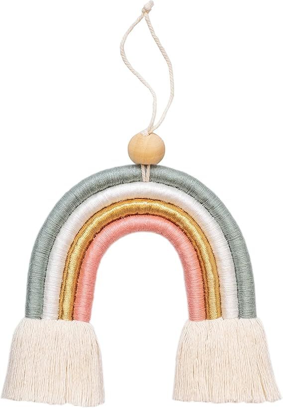 Mila Millie Macrame Wall Hanging | Handmade Woven Tassel Ornament for Home or Nursery Baby Kids R... | Amazon (US)