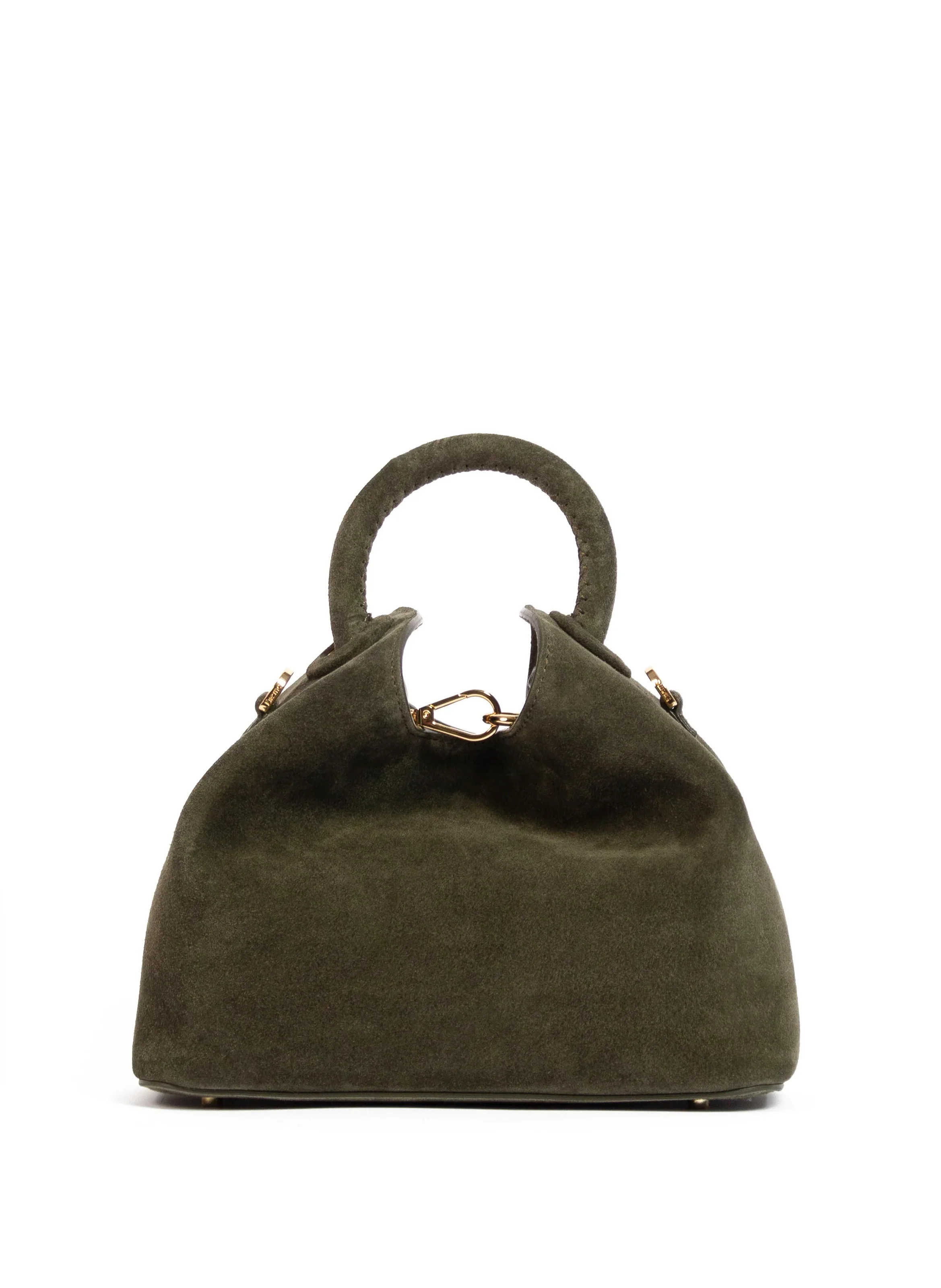 Baozi Suede Khaki Green - Soft Suede Bag - Elleme | Elleme