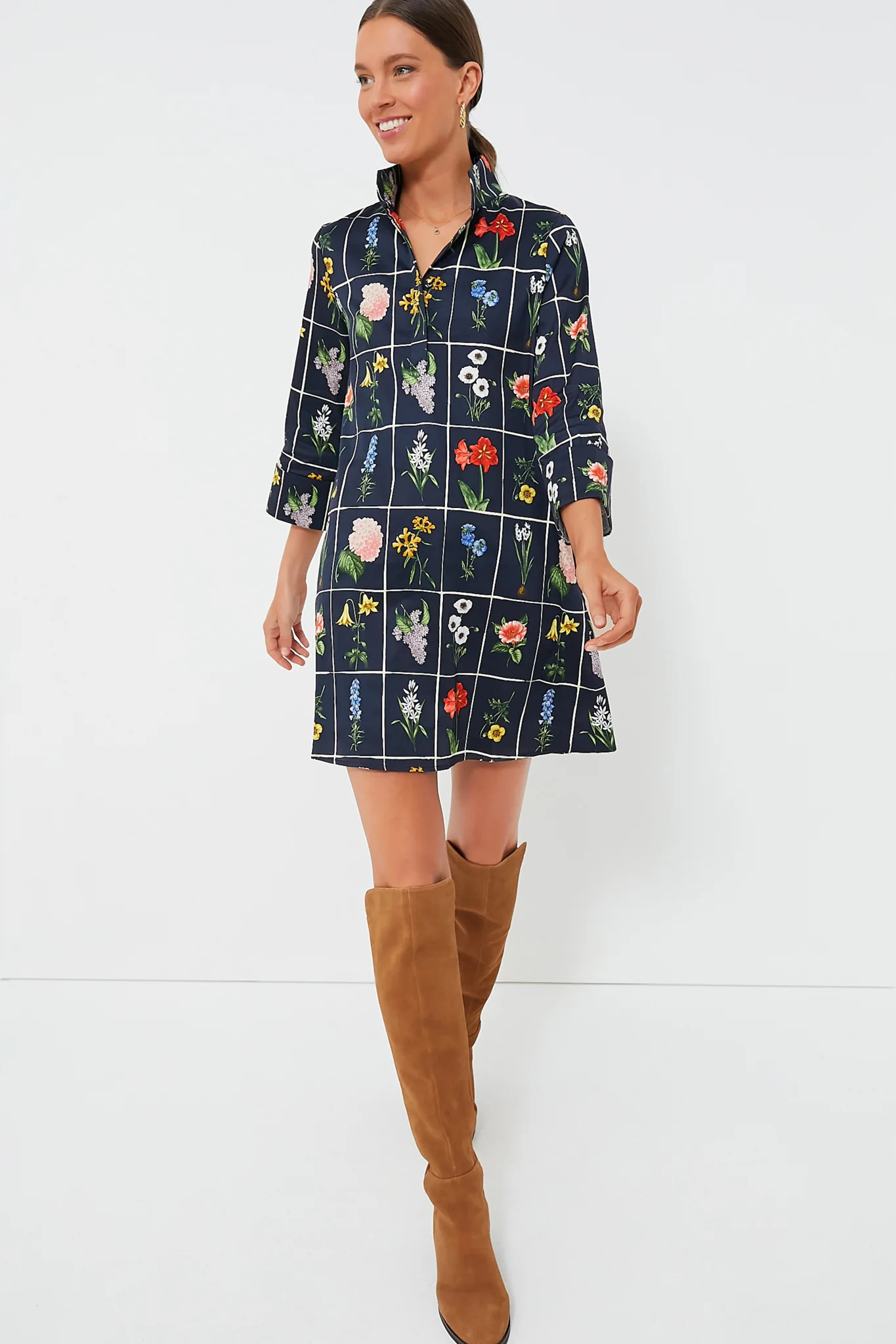 Navy Fresh Buds Megan Dress | Tuckernuck (US)