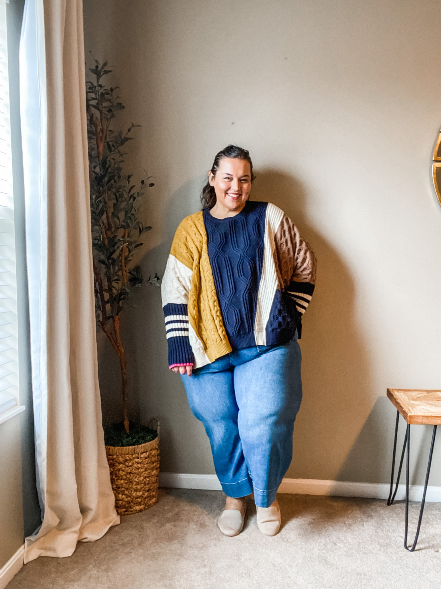 If you know me at all you know I’m a frugal girlie. I *do* value having nice/high quality things but I hate wasting money on things I don’t absolutely LOVE.

I remind you of this because you know if I’m sharing higher end or more expensive items it’s because they’re actually worth it! Haha. 

I have absolutely fallen in love with this style of jeans and pants from @anthropologie. They definitely cost more than other jeans I’ve worn in the past but I find myself looking forward to every day that I get to wear them!

If you’re pear shaped like me, you’re gonna freak out over this fit & style. I love that the wider leg openings balance out my larger hips. 

And as a 5’3” girlie I definitely appreciate the cropped length! If you prefer longer ones, they DO also come in full lengths.

My sweater is so out of my comfort zone but such a fun addition to my wardrobe. TBH I ordered two pairs of jeans and @anthropologie accidentally sent me the sweater instead of one pair of the jeans. I loved it so much I didn’t bother contacting them about the issue. Haha. 

I’m linking the whole outfit (including my knit loafers you all loved in a recent video) on @shop.ltk but will happily DM you a link if you comment below!

Also just want to add that I KNOW times are tough for so many of us & I’ve got some fun content coming for my thrifty gals soon too! I’ve recently gotten back into thrifting and will be sharing some of my finds and how to style “classic” aka older but still nice pieces for a current look!

#plussizefashion #psootd #plussizeoutfit #anthropologie #anthroplussize #classicstyle #millennialfashion #widelegjeans

#LTKMostLoved #LTKplussize #LTKshoecrush