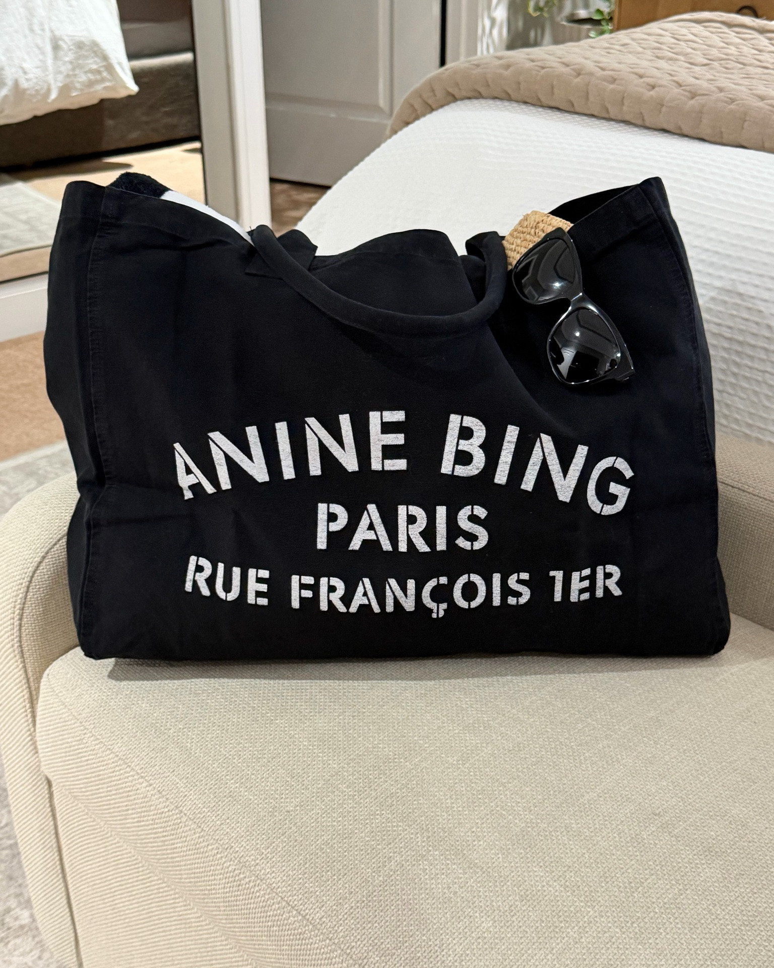 My new canvas tote arrived from @Anine Bing! It’s a great size, super cute, holds so much, carry on shoulder, arm or hand. And it’s still On SALE!

#LTKSaleAlert #LTKTravel #LTKHome