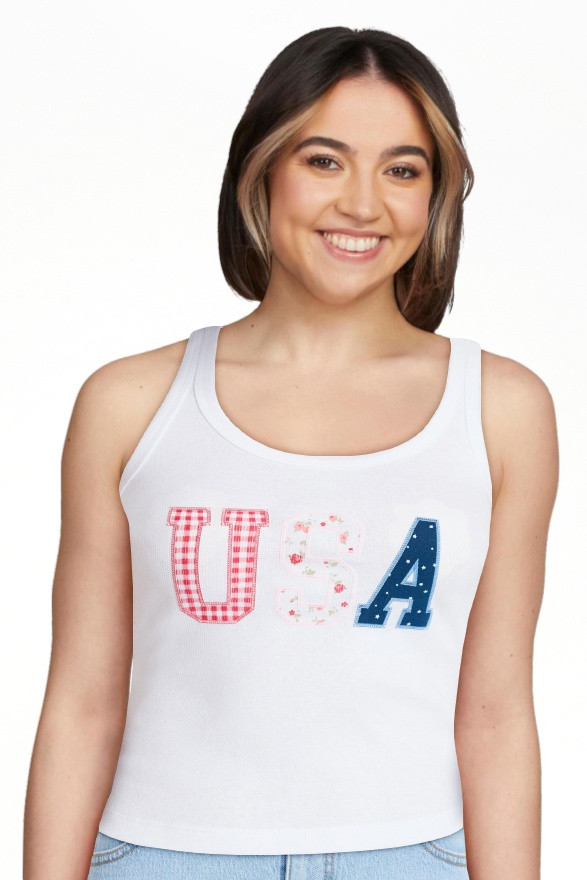 No Boundaries Americana Graphic Tank Top, Women's XXS-XXL | Walmart (US)