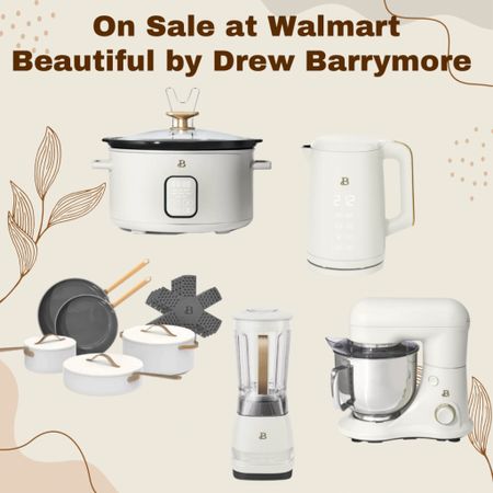 On Sale at Walmart! Beautiful by Drew Barrymore Home Kitchen Appliances 🤍

Home | Kitchen | Air Fryer | Crockpot | Kettle | Mixer | Pots and Pans | Sale | Deal | Finds | Walmart | White Kitchen 

#LTKhome #LTKFind #LTKsalealert