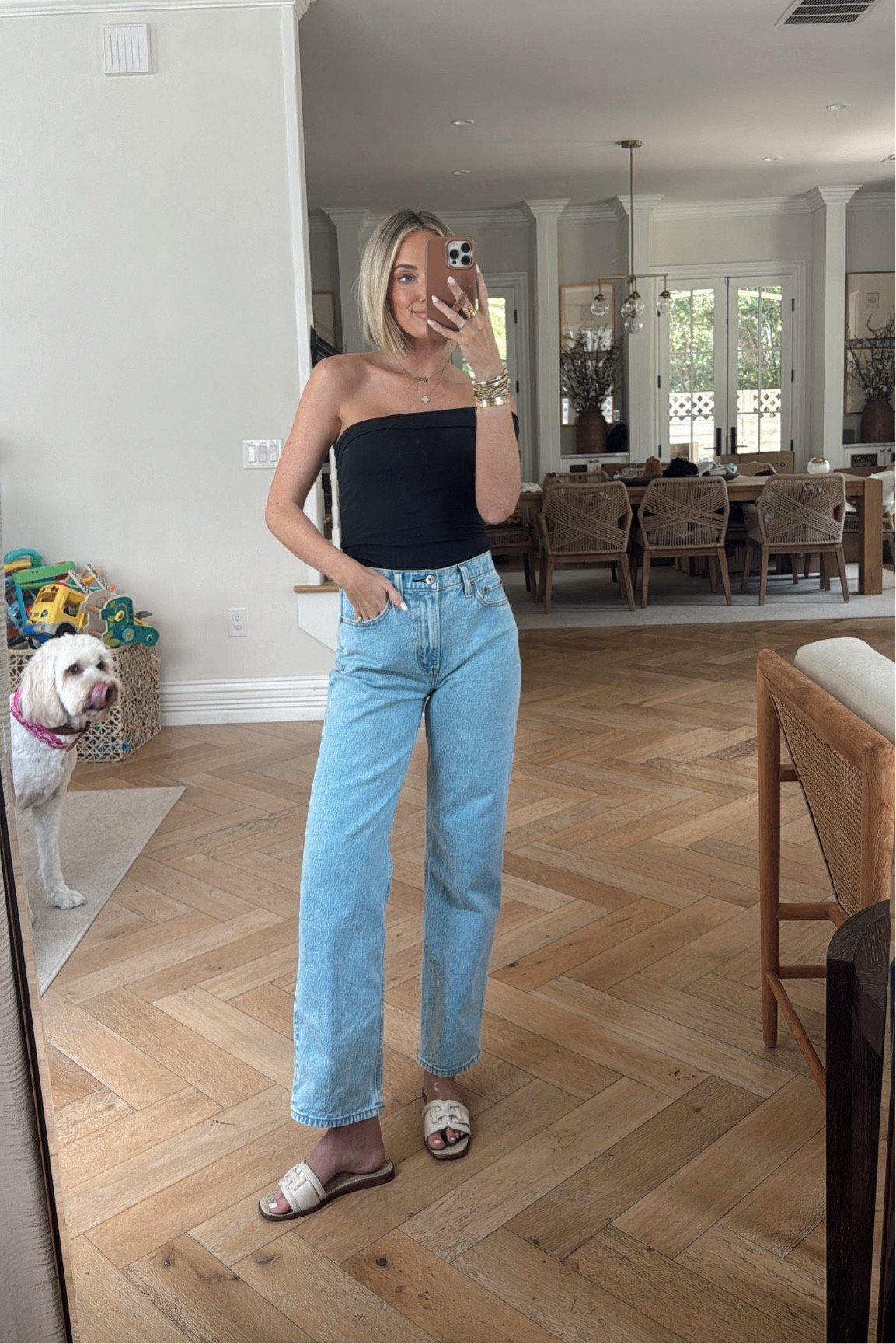 Jeans are in “light” & wearing a 25! Code AFCHAMP @abercrombie #abercrombiepartner