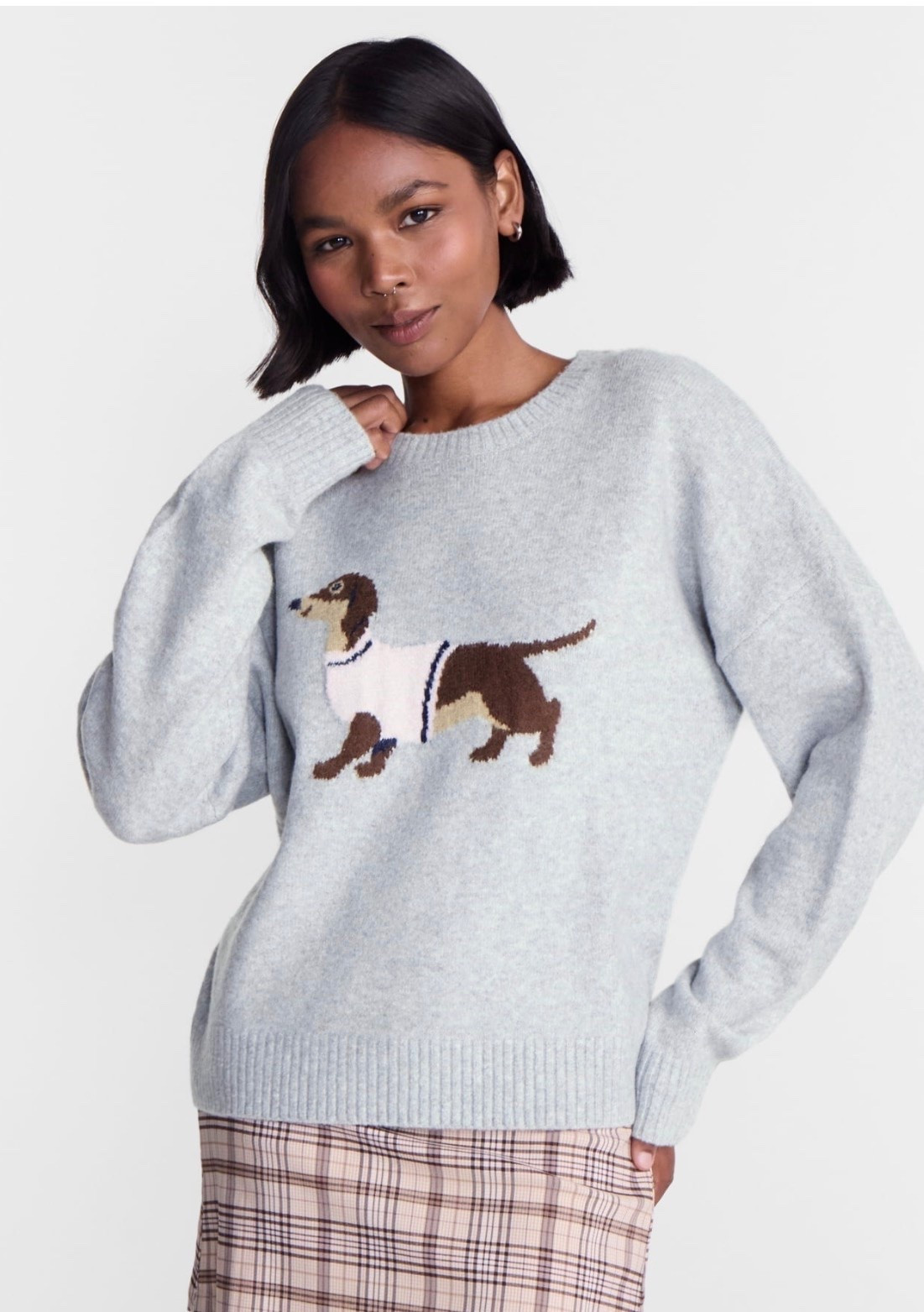 Fall-Ready Dachshund Sweater 🐶🍂

This adorable Walmart sweater is such a fun way to add a little personality to your fall wardrobe! 🐾🤎 The light gray knit features the cutest dachshund motif and has a relaxed, lightweight fit that’s perfect for layering with skirts, jeans or trousers. 🍁✨ Such a cute budget-friendly fall find! 🛍️

Walmart fashion • Walmart finds • fall fashion • fall transition outfit • women’s sweaters • cute graphic sweater • dachshund sweater • preppy fall style • casual fall outfit • affordable fashion • cozy fall layers • women over 40 fashion

#LTKOver40 #LTKSeasonal #LTKootd