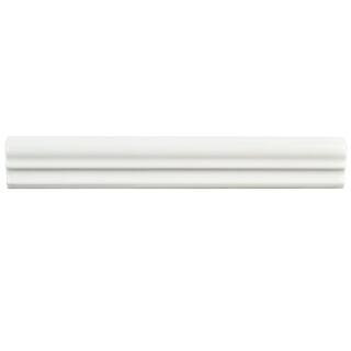 Blanco Brillo Zen 1-1/4 in. x 7-7/8 in. Ceramic Wall Tile (0.07 sq. ft./Each) | The Home Depot