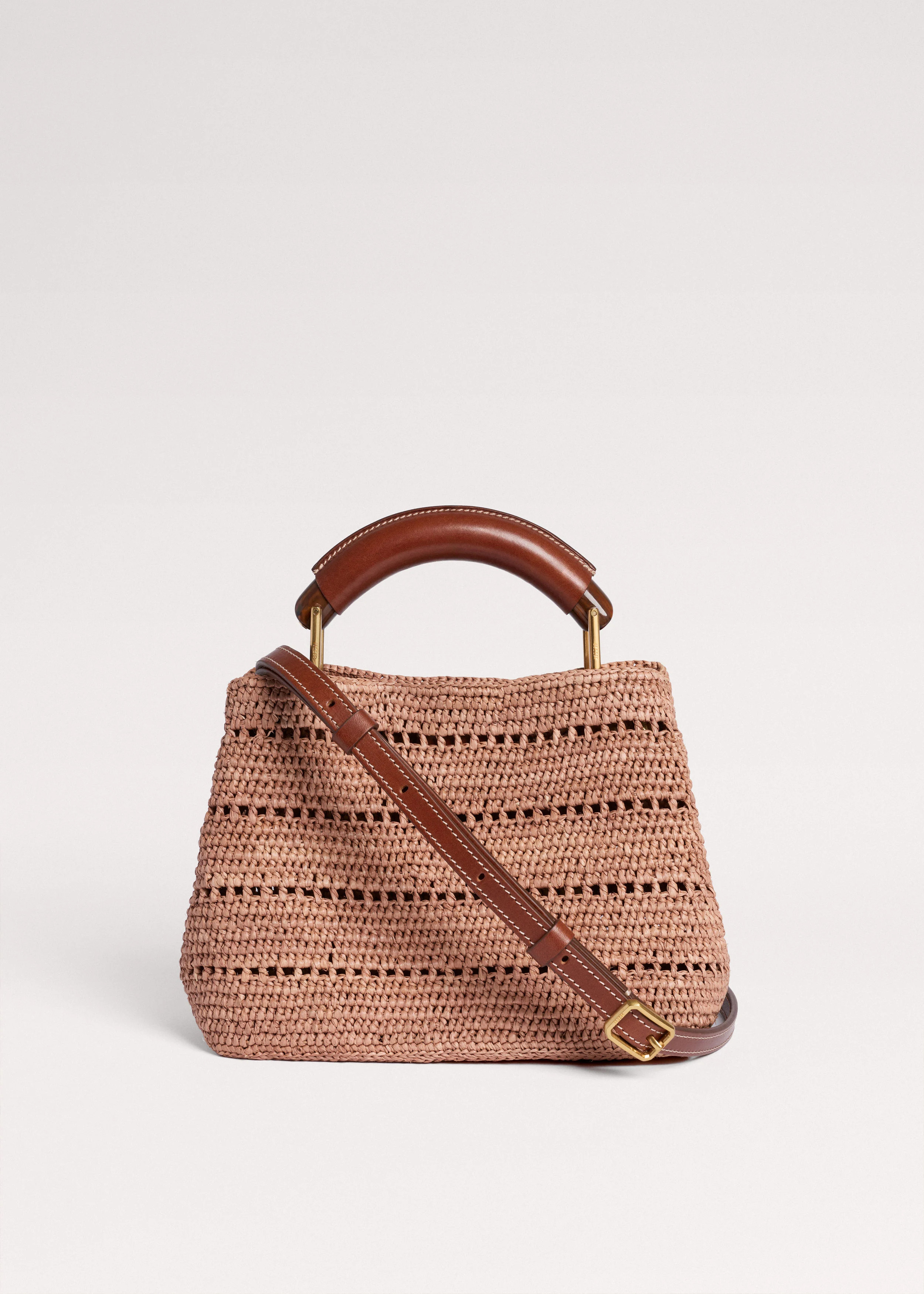 Mini Day Bag Raffia + Leather | ME+EM Global (Excluding US)