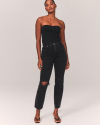 Curve Love Ultra High Rise 90s Straight Jean | Abercrombie & Fitch (US)