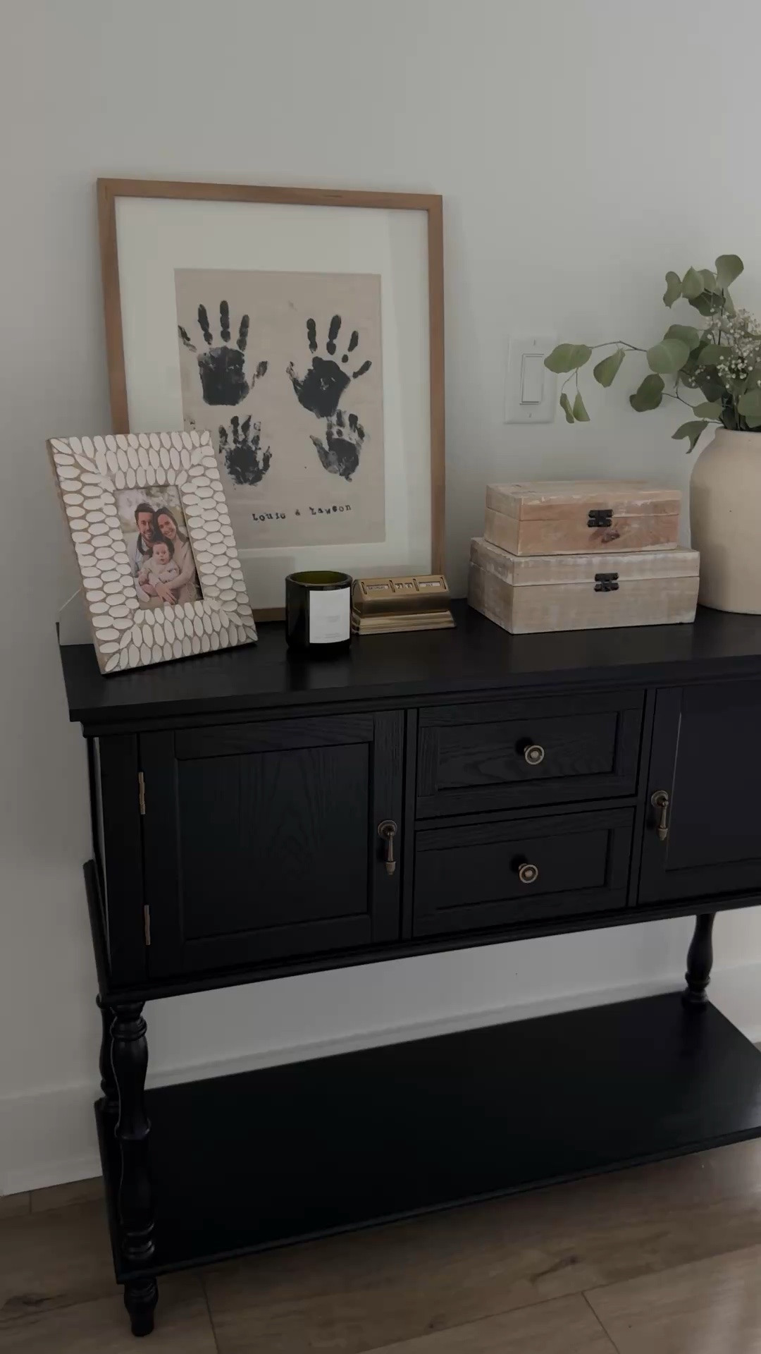 Black entryway table, console table, home decor, flamingo estate candle

#LTKhome