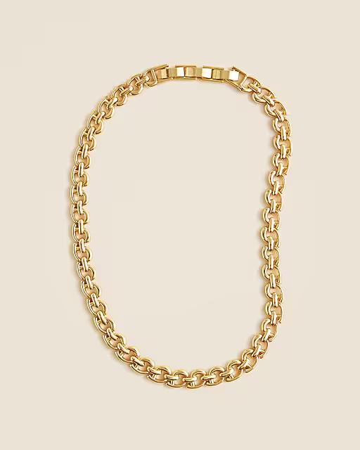 Metallic chainlink necklace | J. Crew US