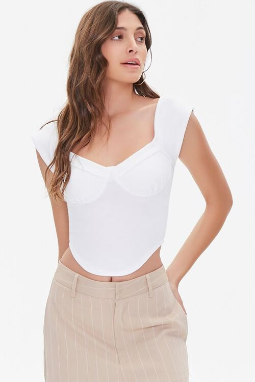 Sweetheart Cap-Sleeve Top | Forever 21 (US)