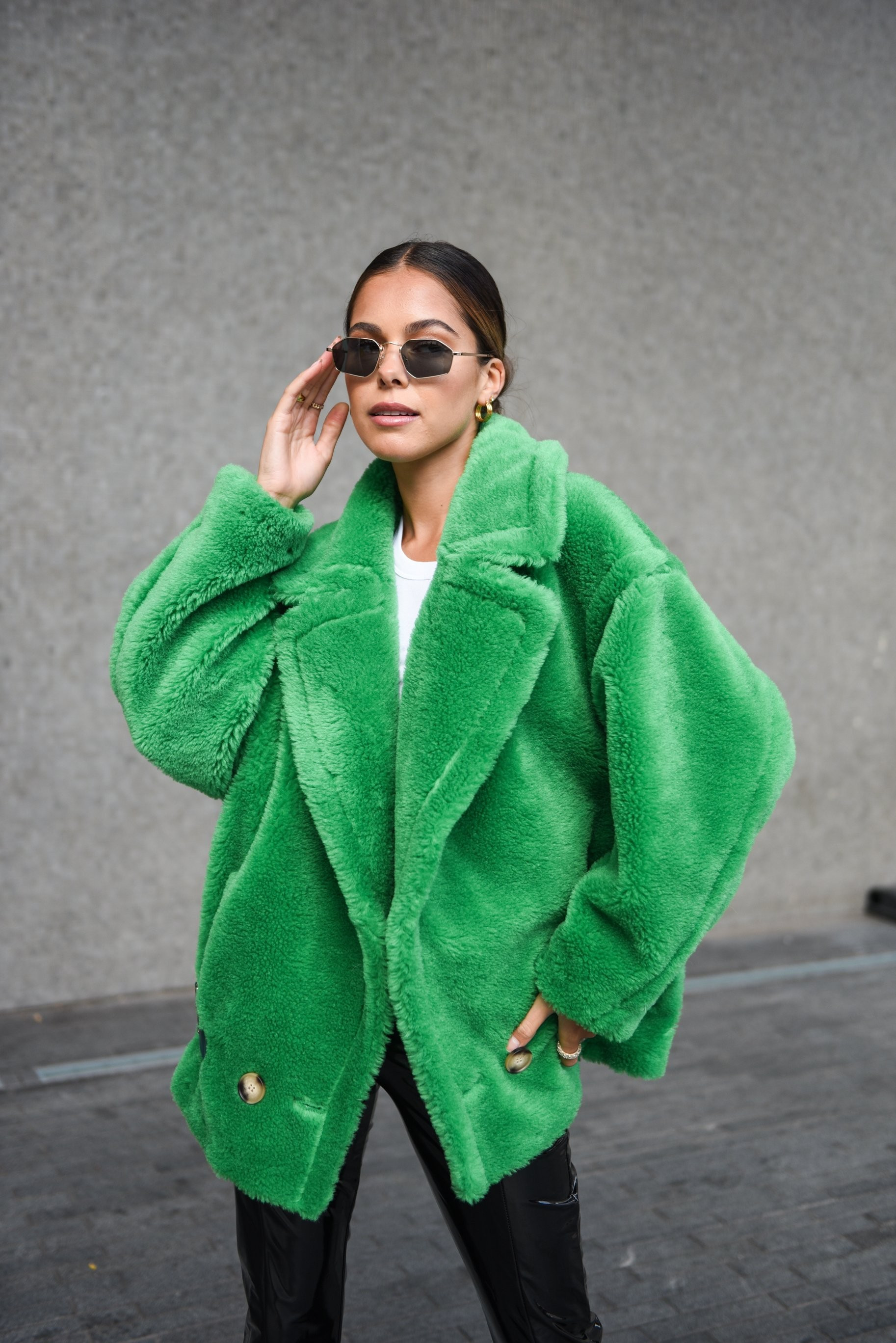 Green Teddy Aviator | DE SAVARY LONDON