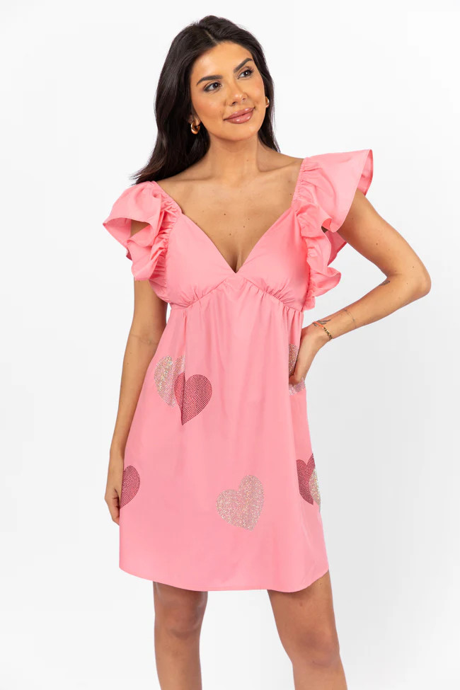Heart and Soul Pink Babydoll Dress | Pink Lily