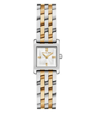 Michael Kors Women's Georgie Quartz Two-Hand Two-Tone Stainless Steel Watch 19mm - Macy's | Macy's