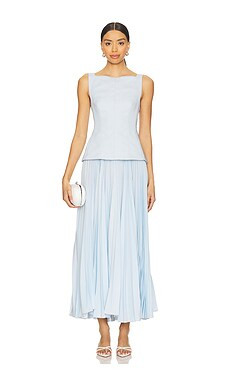 Acler Hollinshill Maxi Dress in Baby Blue from Revolve.com | Revolve Clothing (Global)