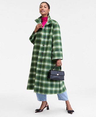 Women's Plaid Oversized Coat, Macy's Exclusive | Macy's