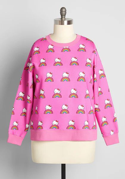 ModCloth x Hello Kitty Coziest Cuteness Graphic Sweatshirt | ModCloth