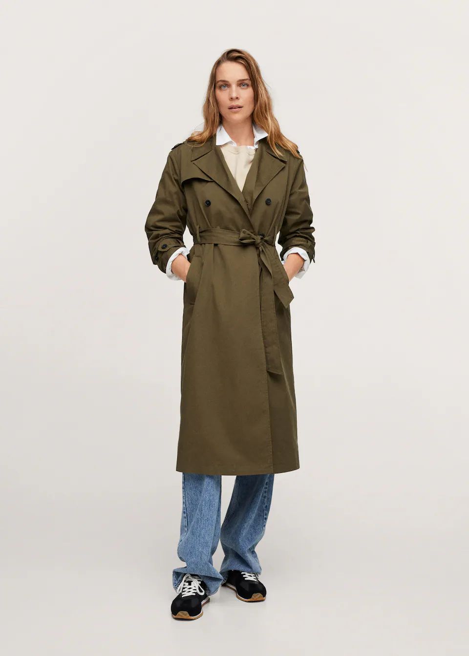 Cotton classic trench coat | MANGO (UK)