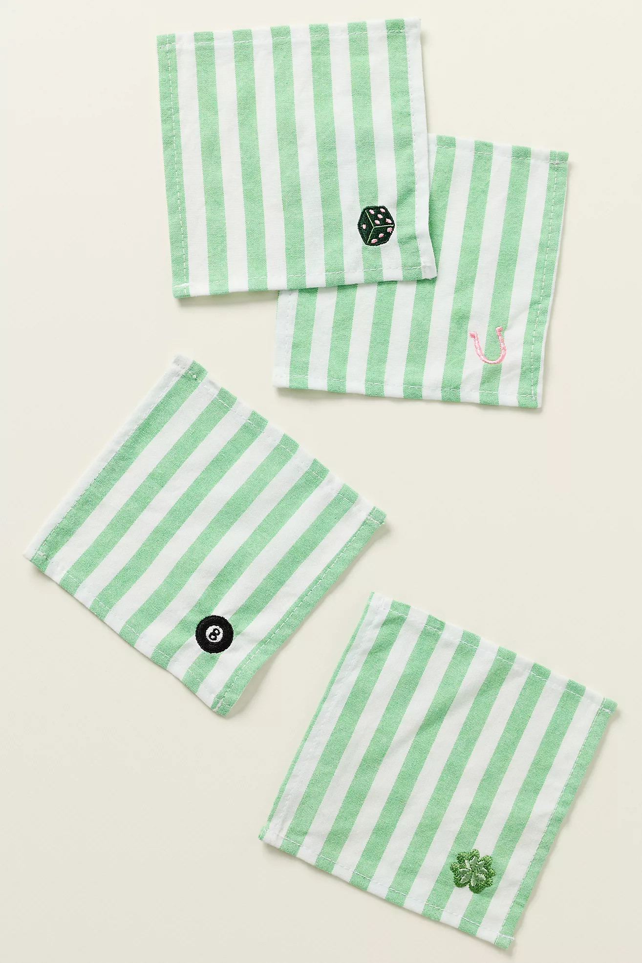 Frasier Sterling Cotton Lucky Cocktail Napkins, Set of 4 | Anthropologie (US)