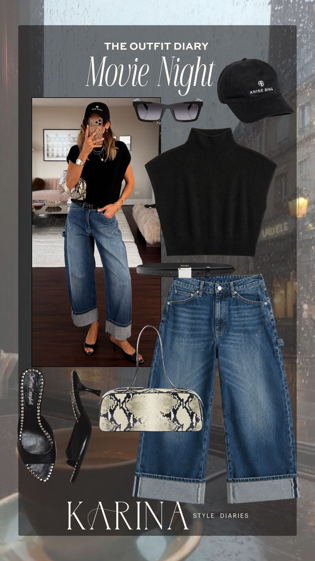 Movie night look on the Outfit Diary! Super easy staple pieces to throw on and feel comfy but still look polished✨

#LTKgrwm #LTKootd #LTKOver40