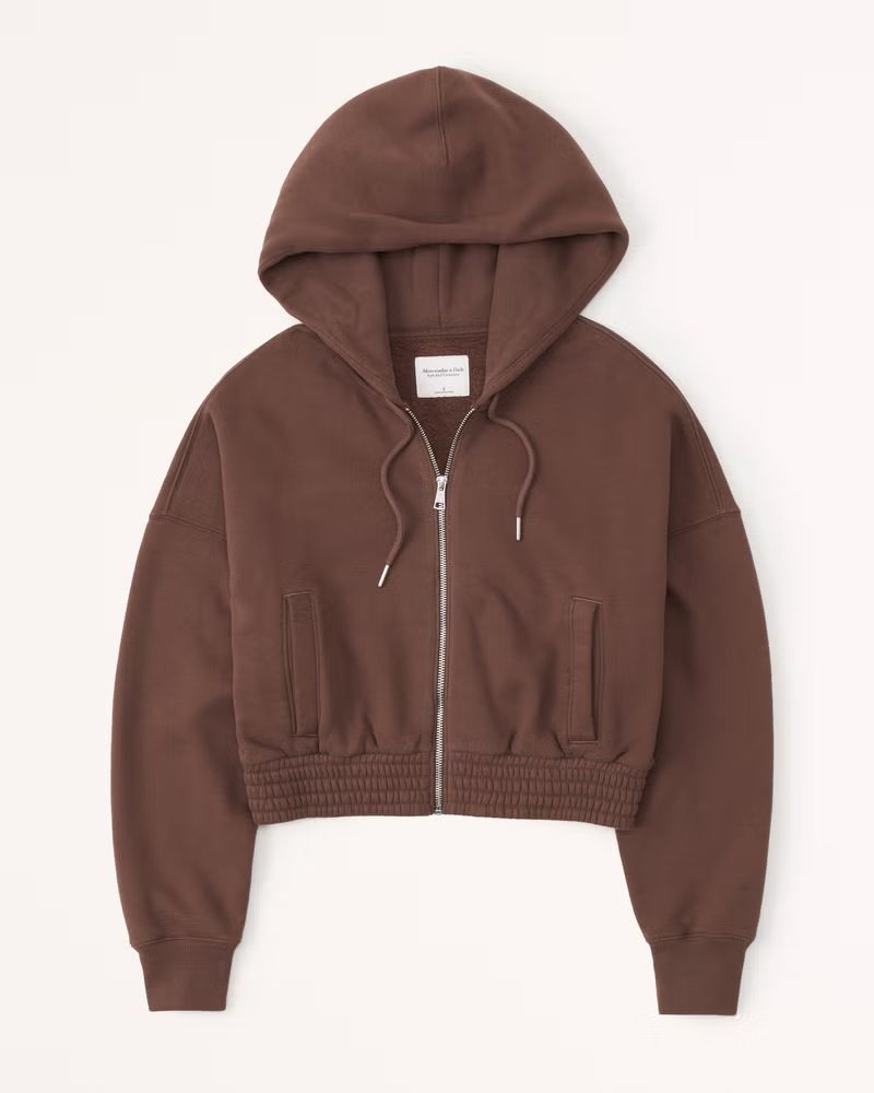 Women's Essential SoftAF Max Cinched Full-Zip | Women's Matching Sets | Abercrombie.com | Abercrombie & Fitch (US)