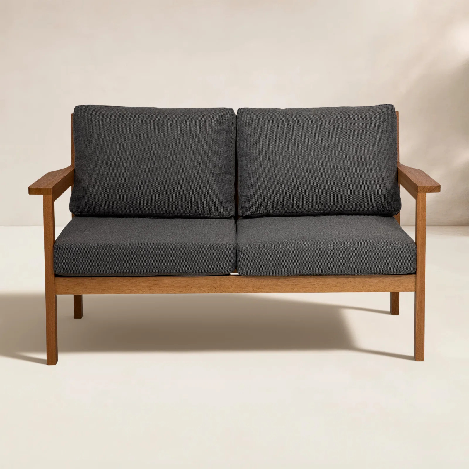 Lanie 53" Eucalyptus Outdoor Loveseat | AllModern