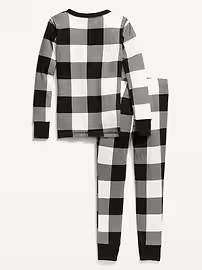Gender-Neutral Matching Print Snug-Fit Pajama Set for Kids | Old Navy (US)