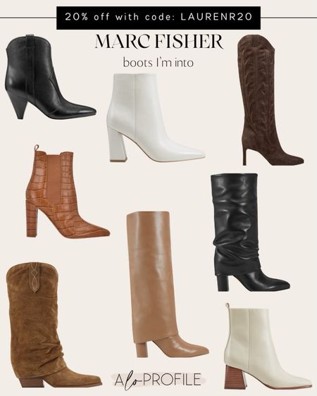 My code: LAURENR20 works for 20% off all Marc Fisher shoes until the end of 2023!