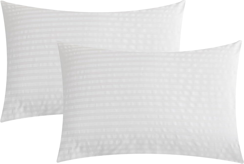 JELLYMONI Cotton King Pillowcases Set of 2, Soft and Cozy, Wrinkle, Fade, Stain Resistant with En... | Amazon (US)