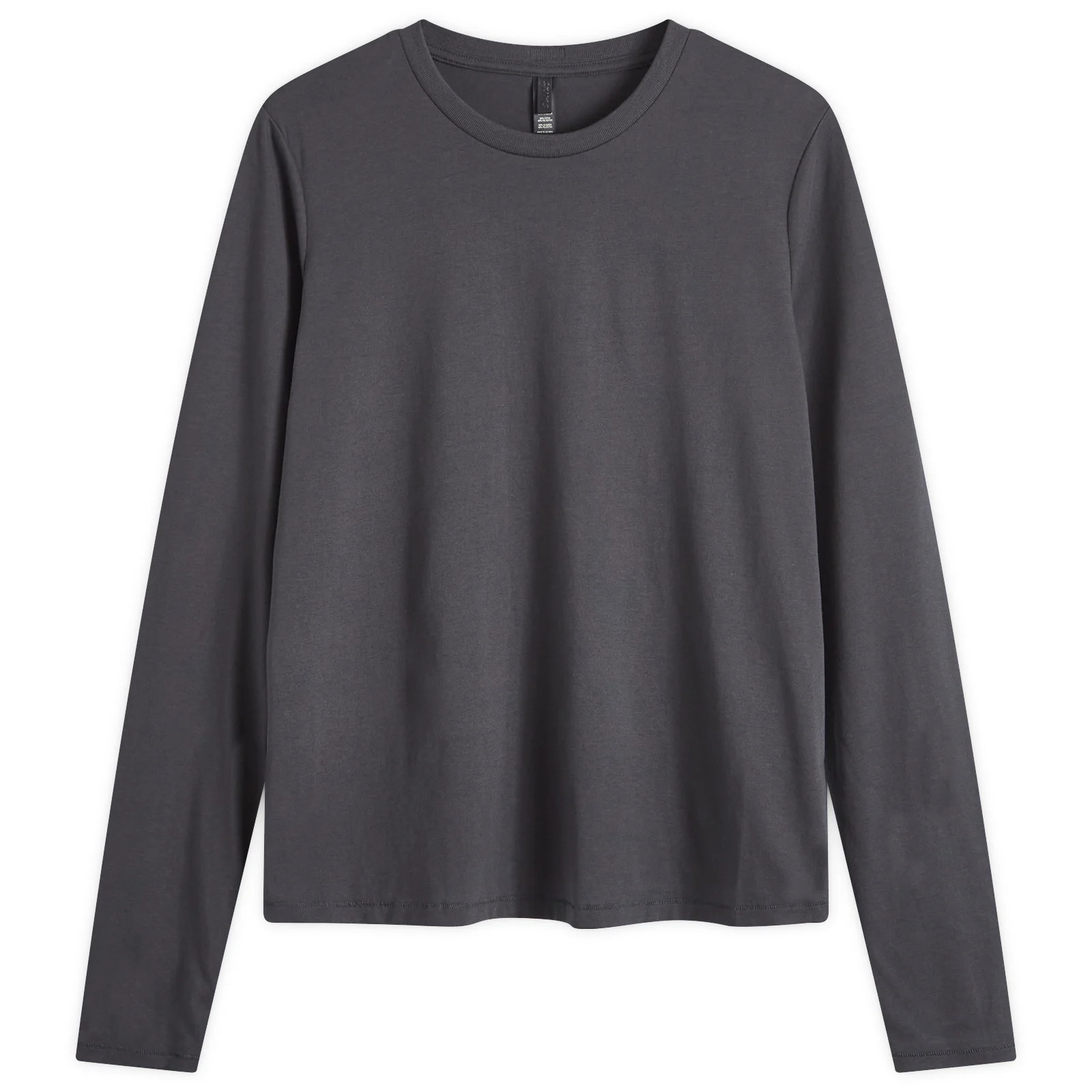 SKIMS Women's Relaxed Tees Long Sleeve T-Shirt in Ash, Size Small | END. Clothing
