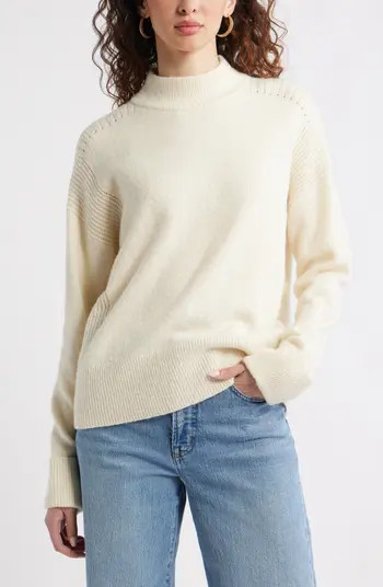 Treasure & Bond Rib Detail Mock Neck Sweater | Nordstrom | Nordstrom