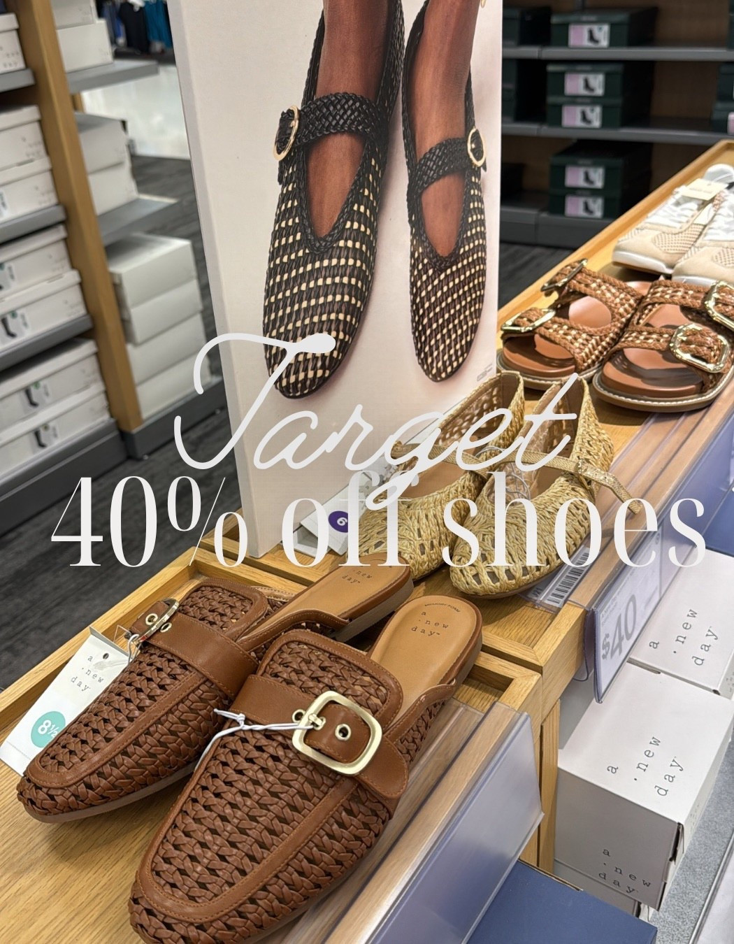 Today only 40% off shoes! 

Flats, slip on, rattan 

#LTKSaleAlert