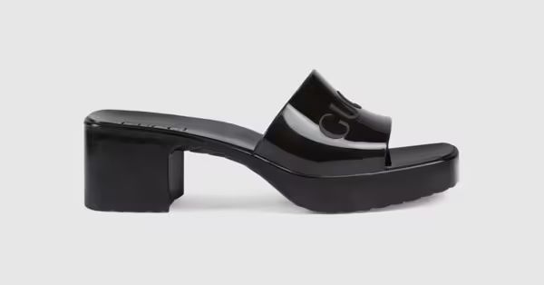 Gucci Women's rubber slide sandal | Gucci (US)