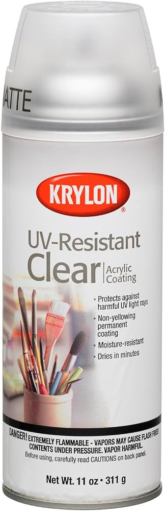 Krylon K01309 Gallery Series Artist and Clear Coatings Aerosol, 11-Ounce, UV-Resistant Matte Spra... | Amazon (US)