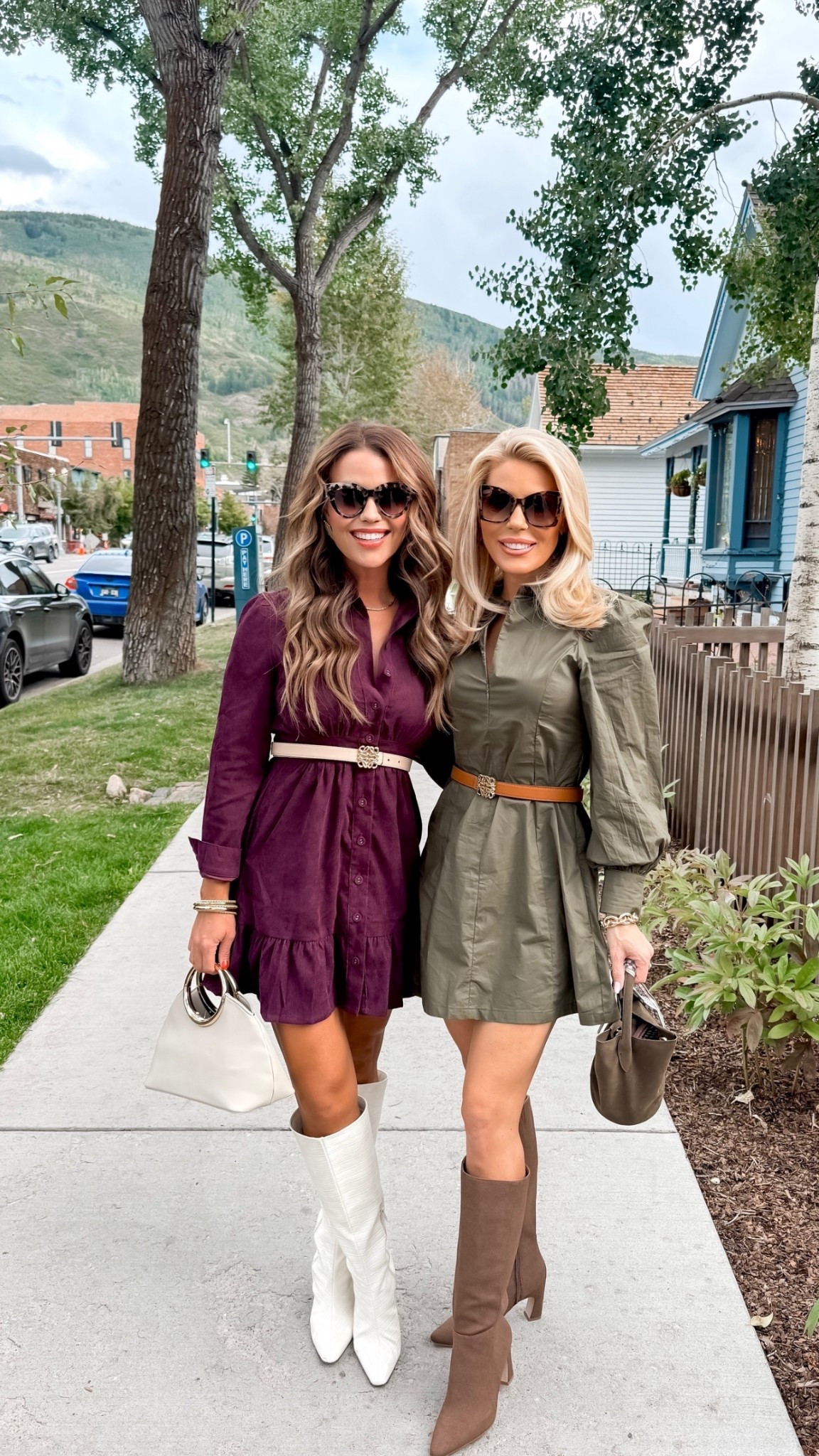 Code LAUREN15. Both wearing size XS dresses.

#LTKStyleTip #LTKOver40 #LTKSeasonal