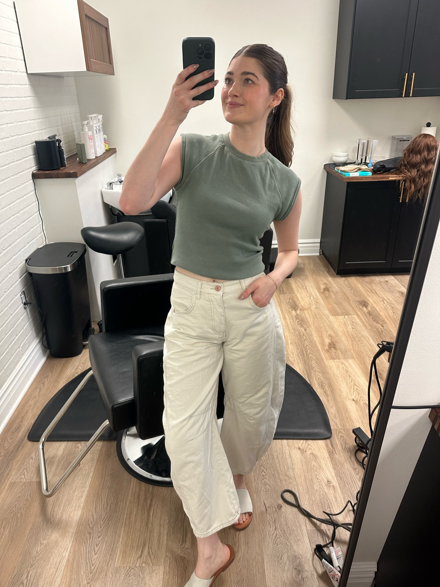 haircut day calls for white pants!! 

#LTKFindsUnder100 #LTKStyleTip #LTKBeauty
