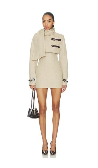 Lovers and Friends Florence Mini Dress in Tan. - size S | Revolve Clothing (Global)