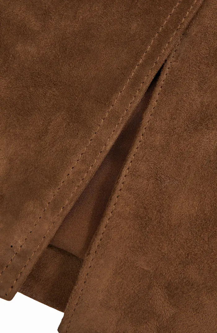 Miley Goatskin Suede Midi Skirt | Nordstrom