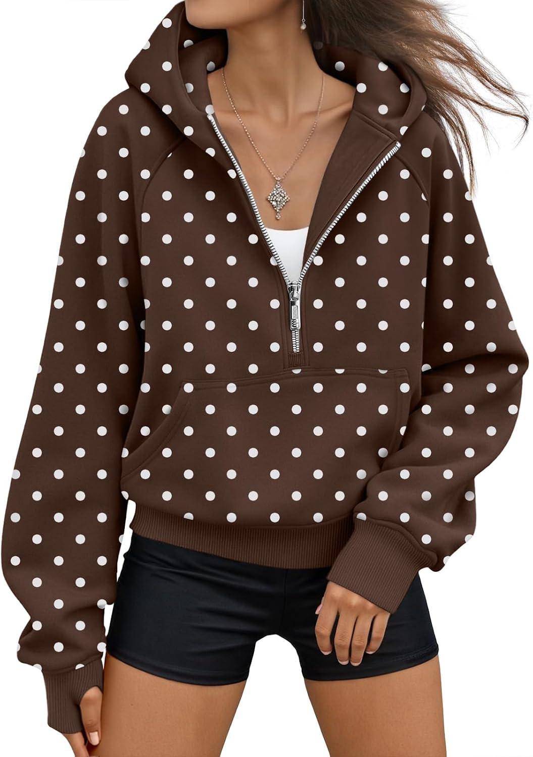 AUTOMET Womens Hoodies Half Zip Up Casual Comfort Fall Clothes 2026 | Amazon (US)